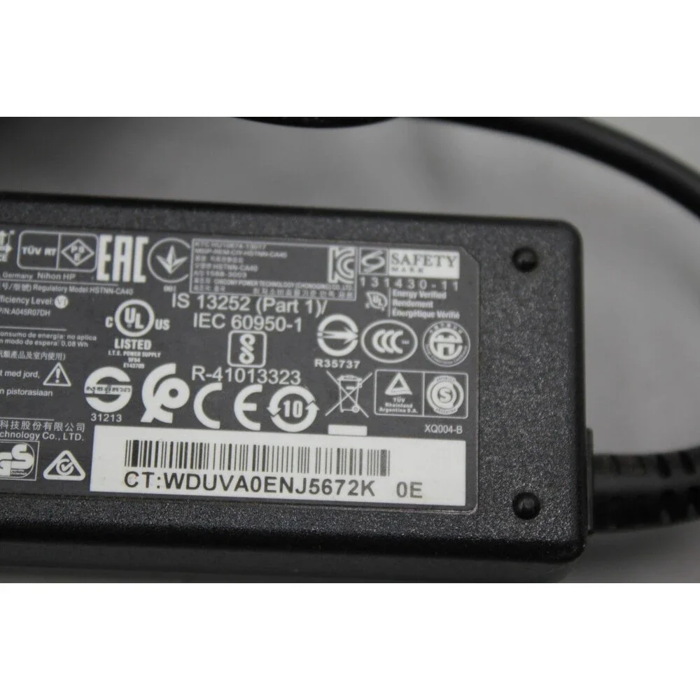 HP 740015-002 19.5V 2.31A 45W Genuine Original AC Power Adapter Charger Untested